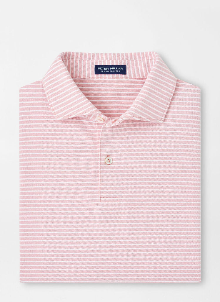 Albatross Cotton-Blend Pique Polo Pink Crepe