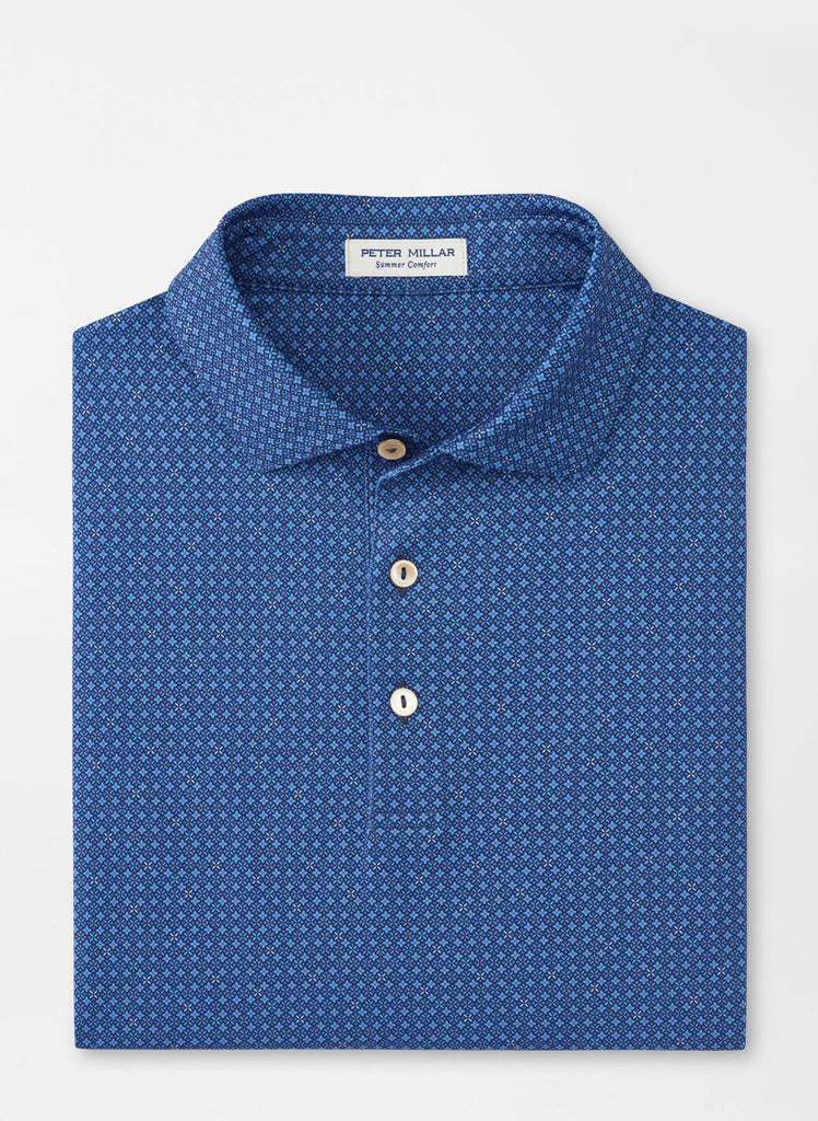 Castellina Performance Jersey Polo Navy