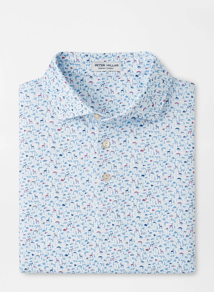 On the Hunt Performance Jersey Polo White