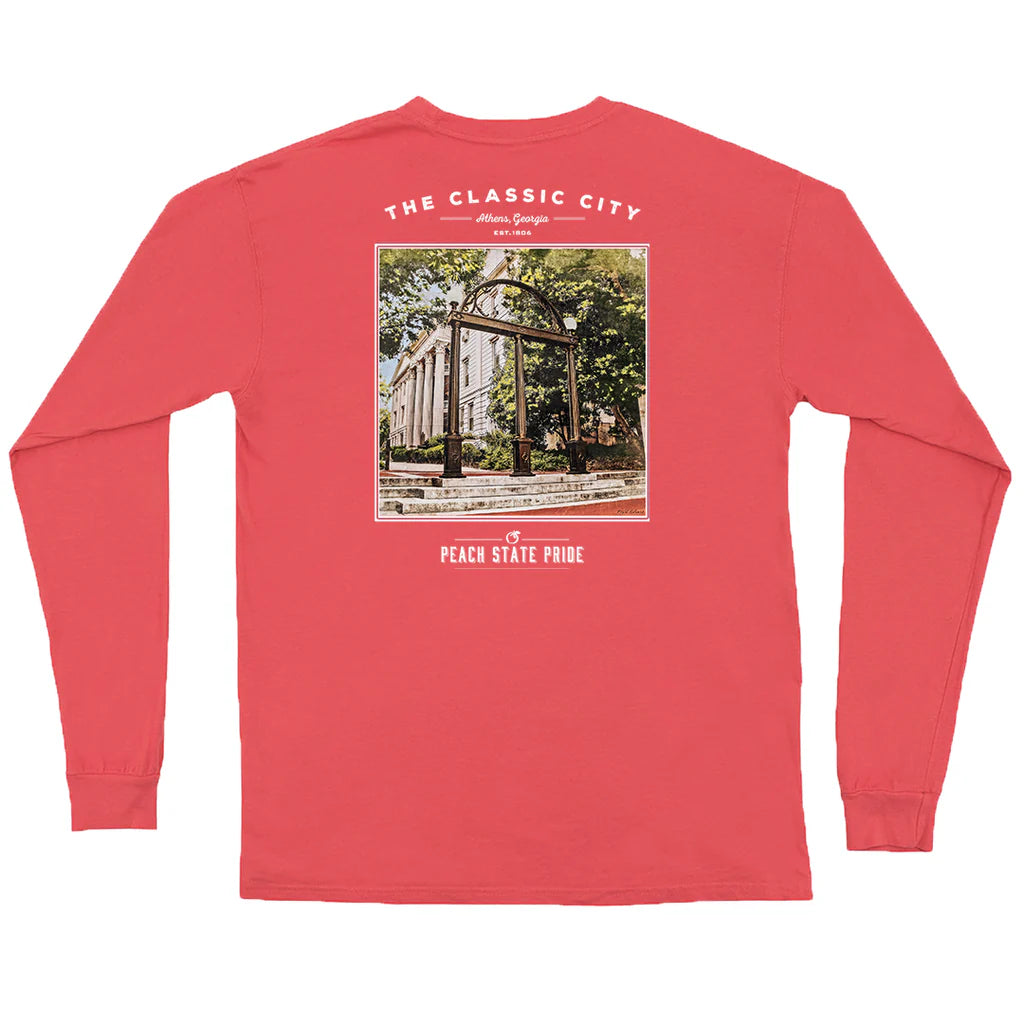 FINAL SALE - North Campus Long Sleeve Pocket Tee