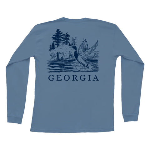 State of Georgia Embroidered Belt