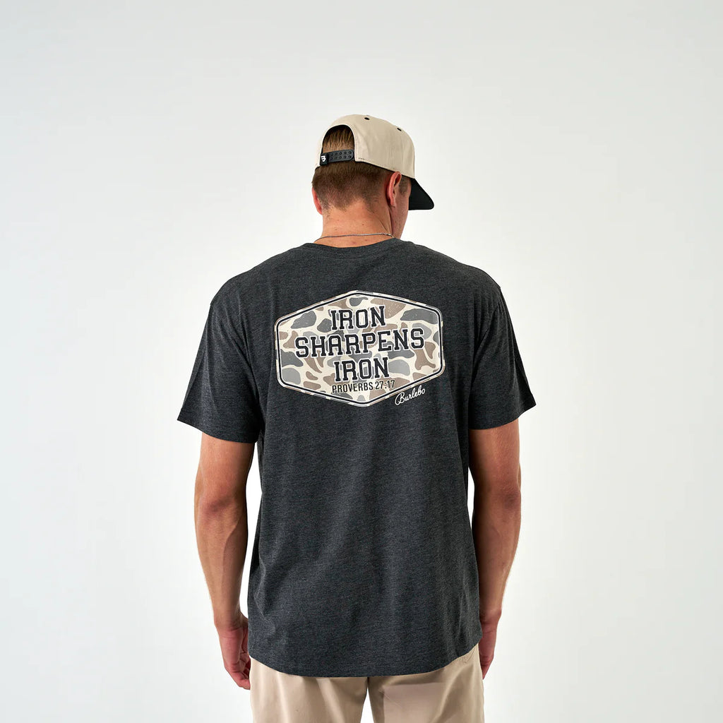 Iron Sharpens Iron SS Pocket Tee Heather Black
