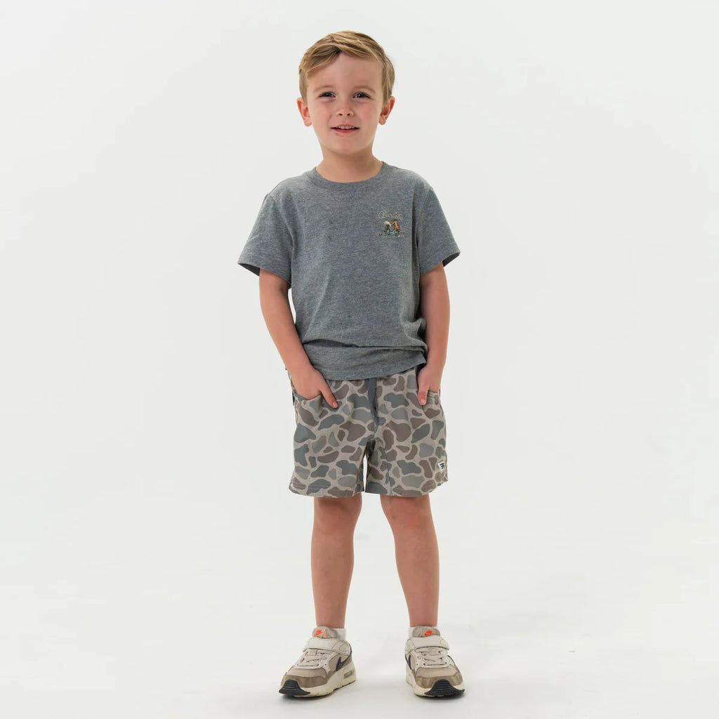 FINAL SALE - Youth Off Road Bronco Short Sleeve Pocket Tee Dark Heather Grey