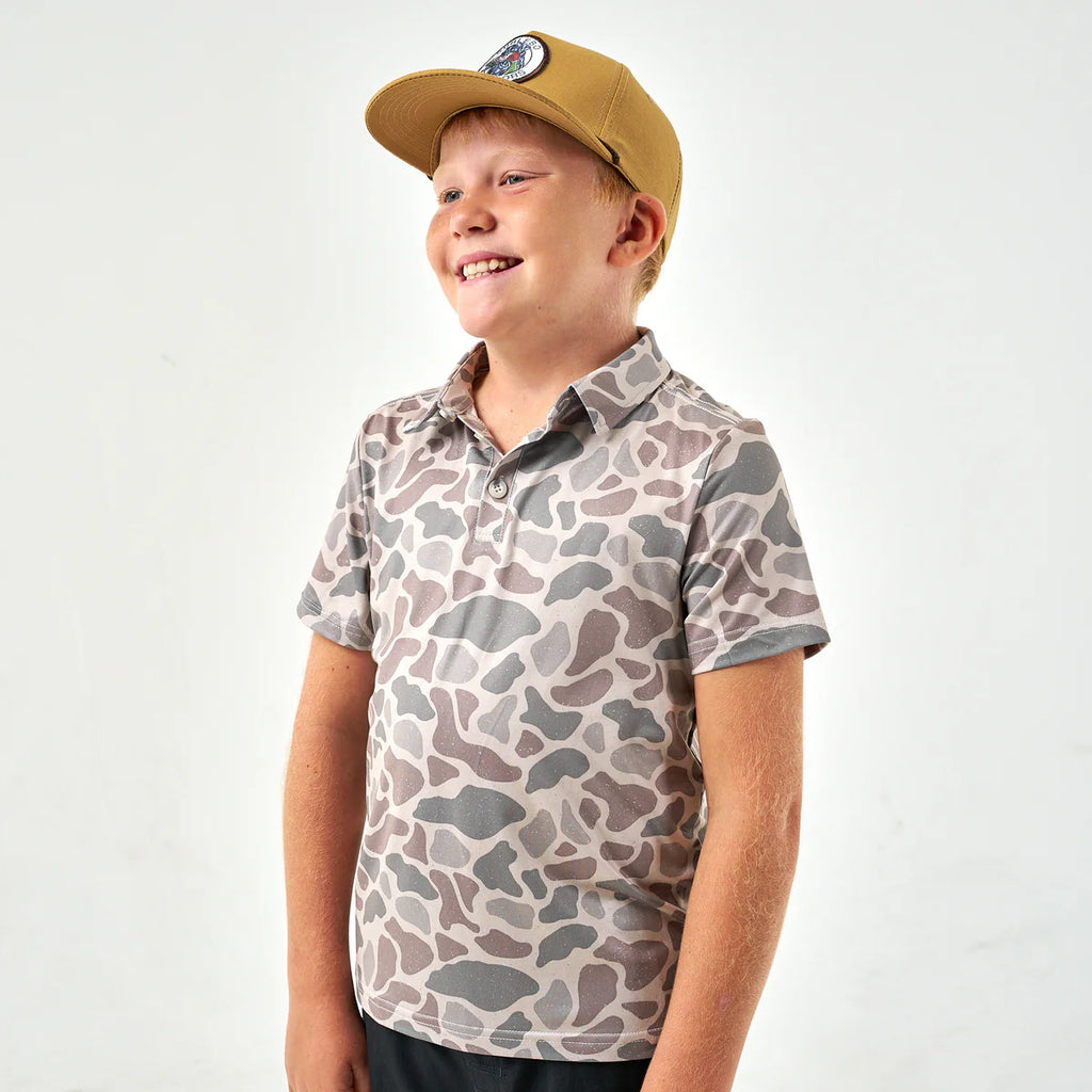 Youth Classic Deer Camo Polo