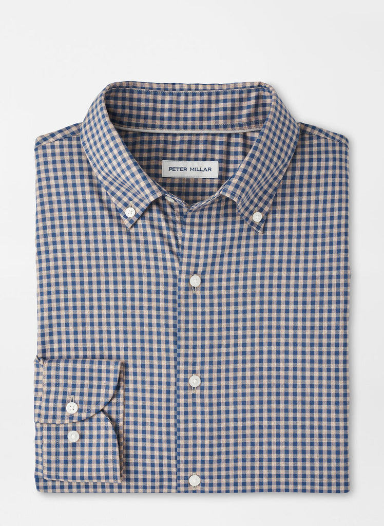 Conway Crown Lite Cotton-Stretch Sport Shirt Poplar Brown