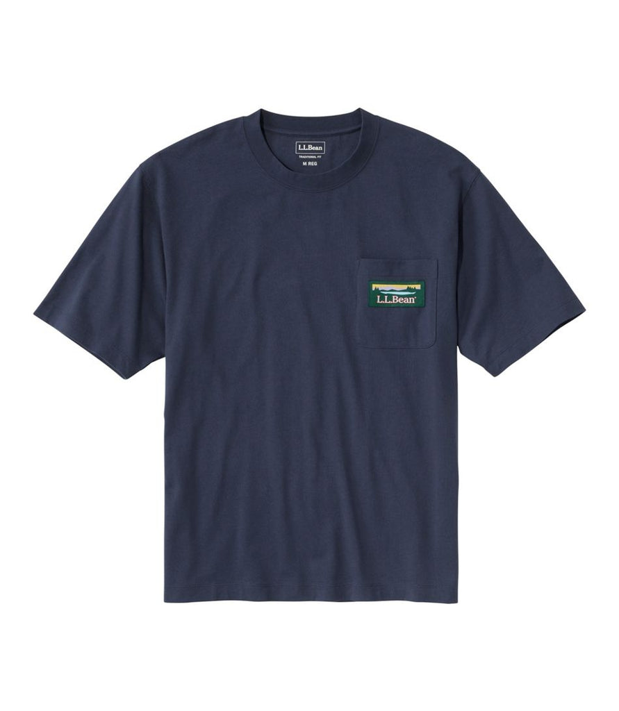 Men's Katahdin Logo SS Tee Shirt Carbon Navy