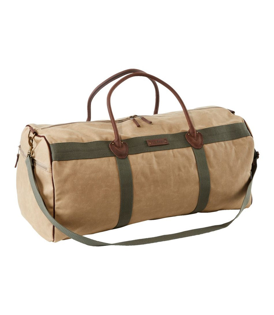 Waxed Canvas Duffle Dark Khaki