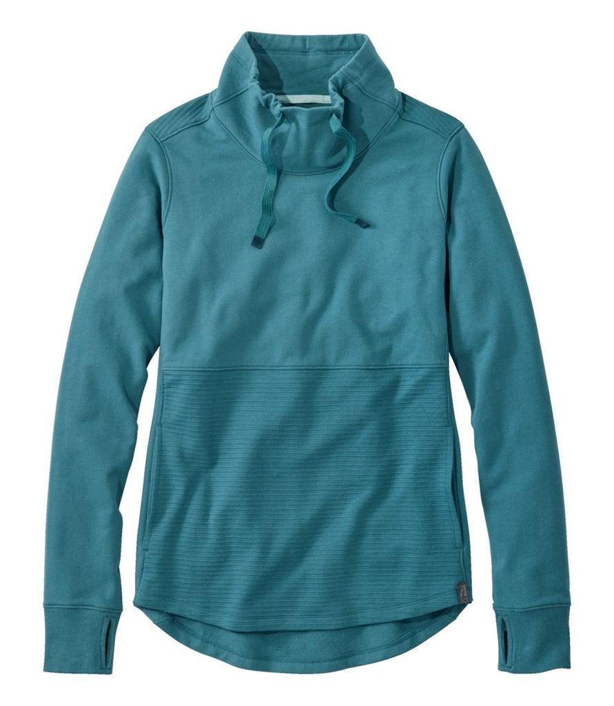 Women's Bean's Cozy Mixed Knits Pullover Storm Teal