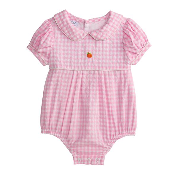 Pink Gingham Pumpkin Bubble