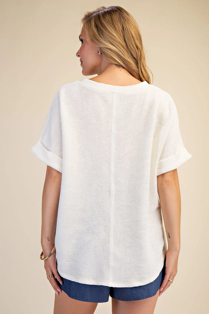Dolman Sleeve Knit Top
