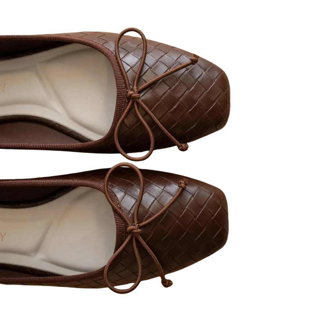 The Logan | Coffee Ballet Flat