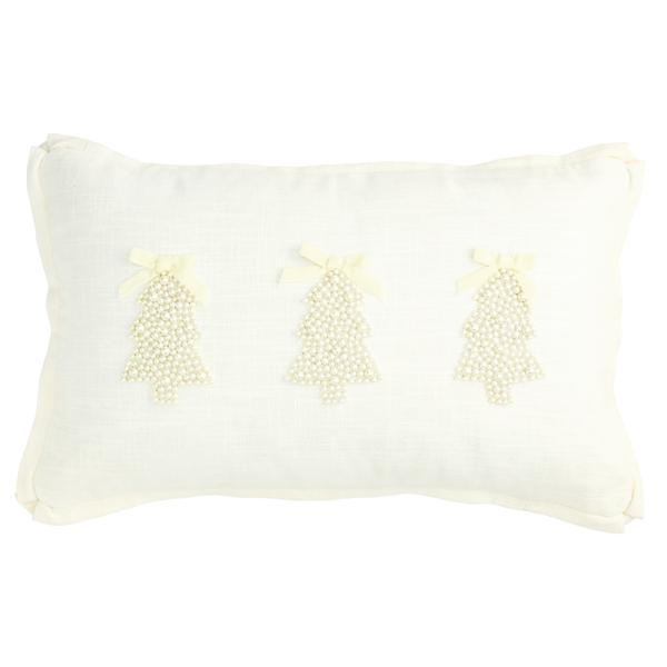 White Christmas Pearl Pillow