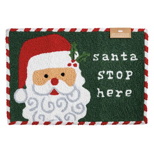 Santa Stop Here Doormat