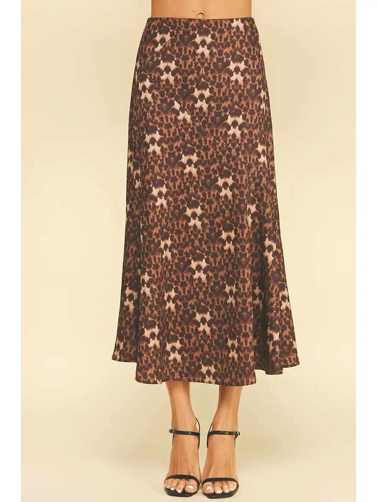 Leopard Midi Skirt