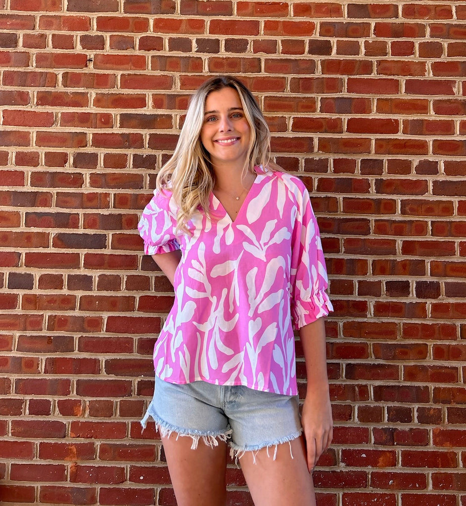 FINAL SALE - The Sally Top Pink