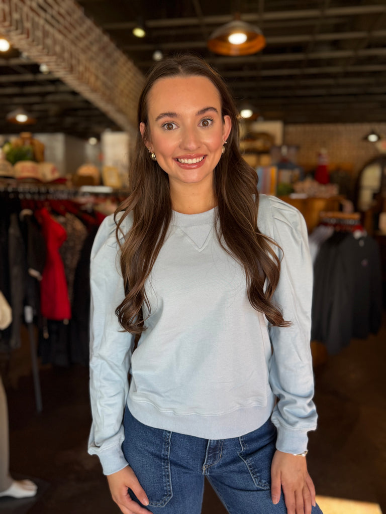 Long Sleeve Puff Sweatshirt