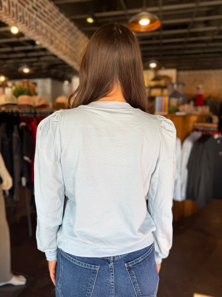 Long Sleeve Puff Sweatshirt