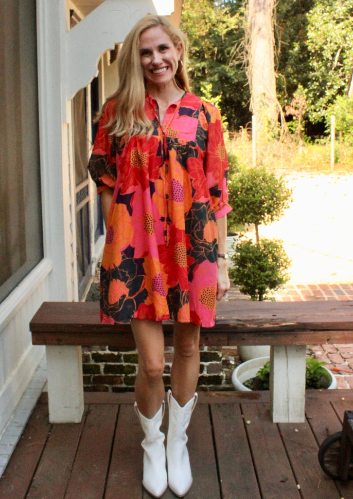 Cabo Puff Sleeve Dress