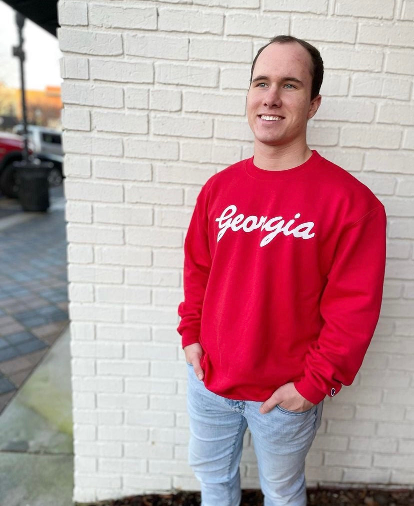 Peach State Pride - Georgia Script Sweatshirt
