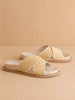The Fabby Beige Raffia Slide