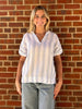 Cloud Gauze Shirt Sea Salt Stripe