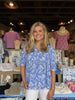 Maggie Pretty Petals Blue Top