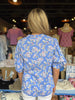 Maggie Pretty Petals Blue Top