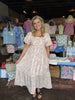 Blush Rose Tiered Floral Puff Sleeve Dress