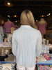 Powder Blue Ruffle Collar Blouse