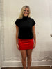 Solid Knit Mock Neck Pullover Top