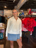 FINAL SALE - Ophelia Ivory Pullover Top