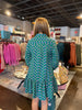 Fiona Honey Vines Dress Green