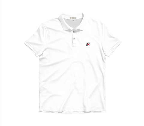 Peach State Pride - UGA Standing Dawg Camellia Cotton Lyocell 1/4 Zip Pullover Red & White