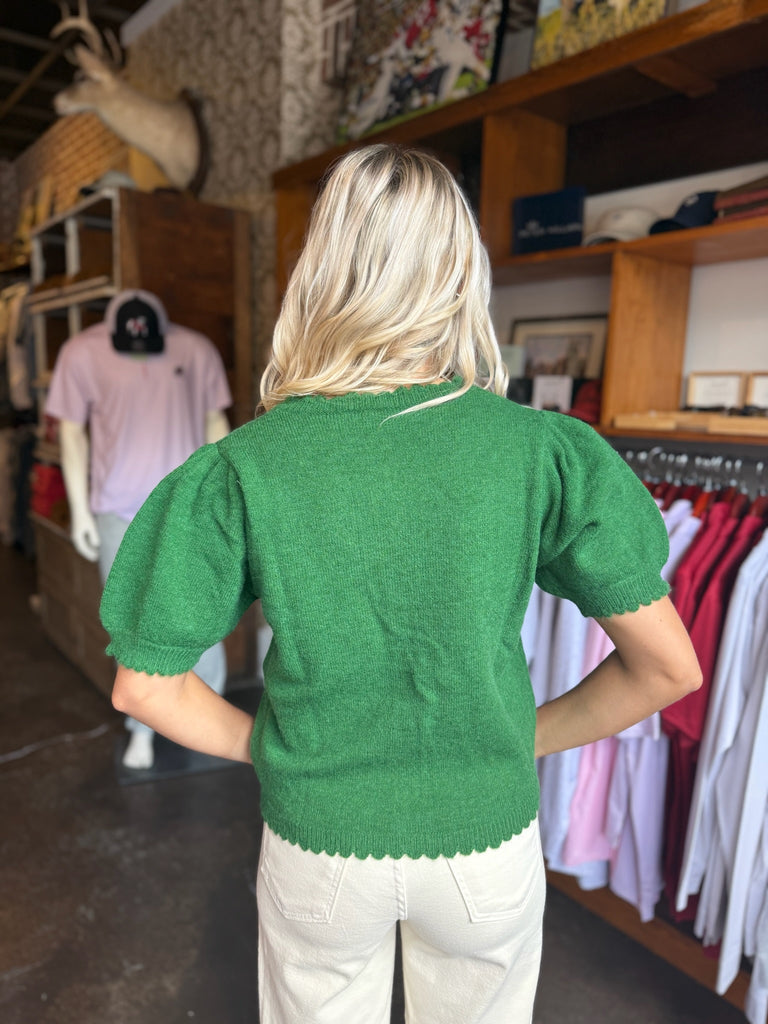Solid Button Up Sweater Top