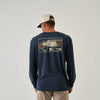 Shotgun LS Pocket Tee Heather Navy