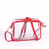 Bridget Clear Purse Reversible Patterned Straps