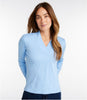 Women's Pima Shawl LS Tee