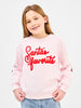 FINAL SALE - Youth Sarah Santa's Favorite Sweatshirt