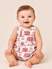 The Baby Team Toile Sleeveless Onesie | Georgia