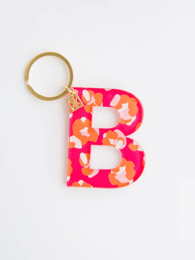 Initial Keychain - Forever Floral