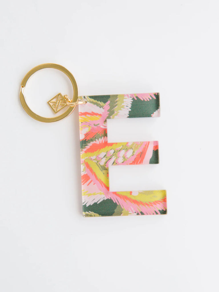 Initial Keychain - Forever Floral
