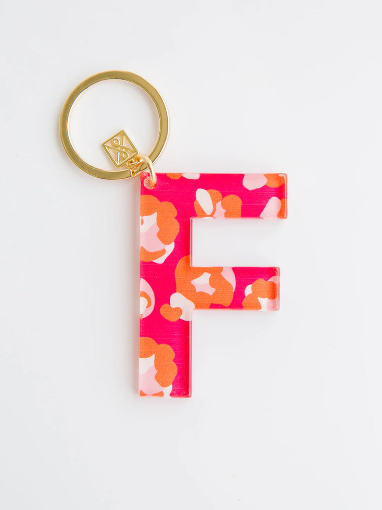 Initial Keychain - Forever Floral