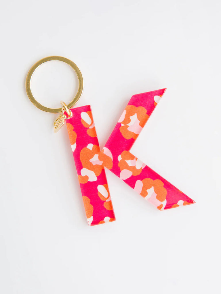 Initial Keychain - Forever Floral