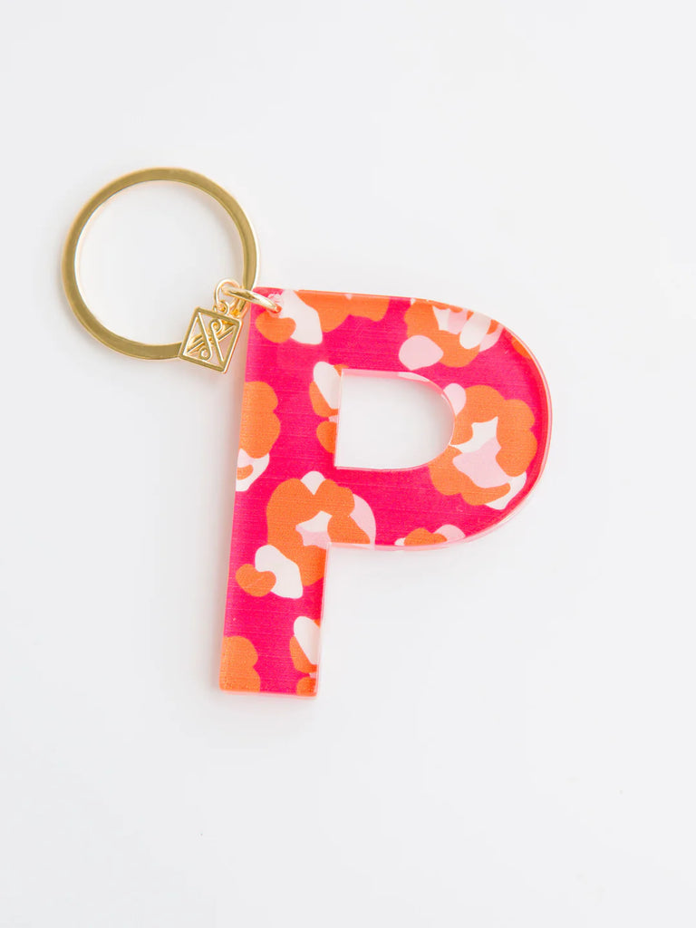 Initial Keychain - Forever Floral