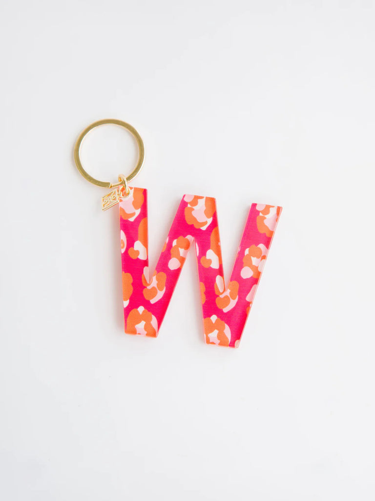 Initial Keychain - Forever Floral