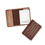 Chestnut Woven Leather Passport Cover