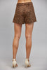Animal Print Faux Suede Shorts