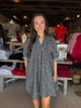 Black Check Short Dress