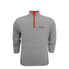 UGA Sic' Em Script Stripe Performance Pullover Charcoal/White