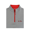 UGA Sic' Em Script Stripe Performance Pullover Charcoal/White